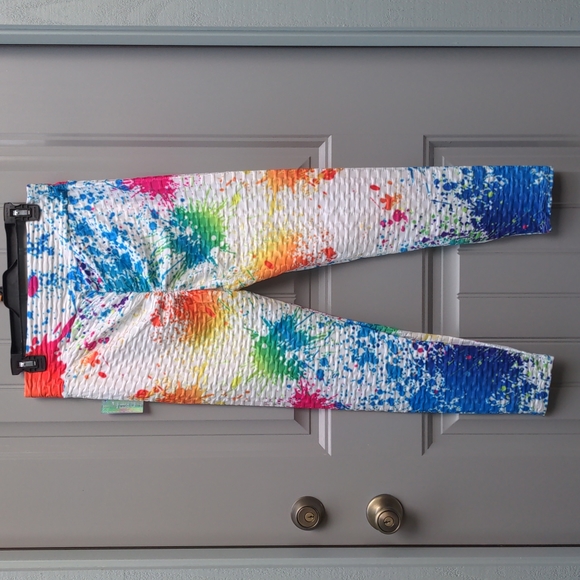 Elite Collection Paint Splatter Honeycomb Leggings - Picture 3 of 6